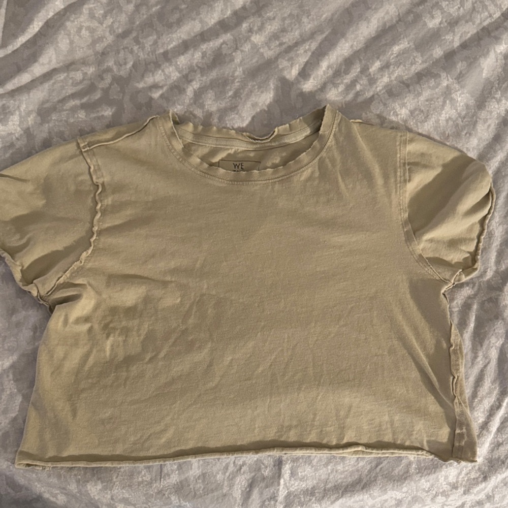 We The Free Light Tan Crop Top